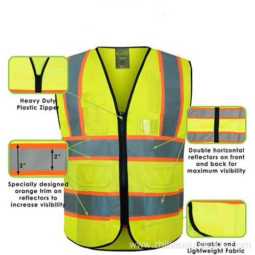 high visibility safety vest with OEM service